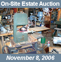 On-Site Auction of Contents on November 8, 2006